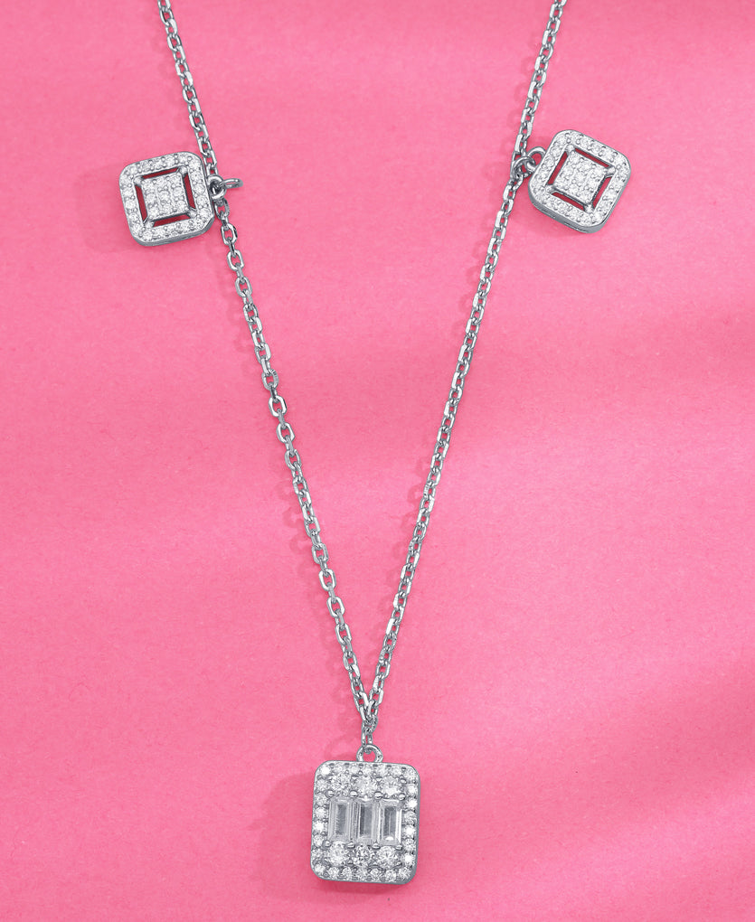 Square Symmetry Chain Pendant