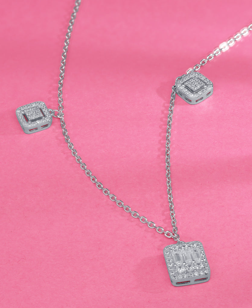 Square Symmetry Chain Pendant