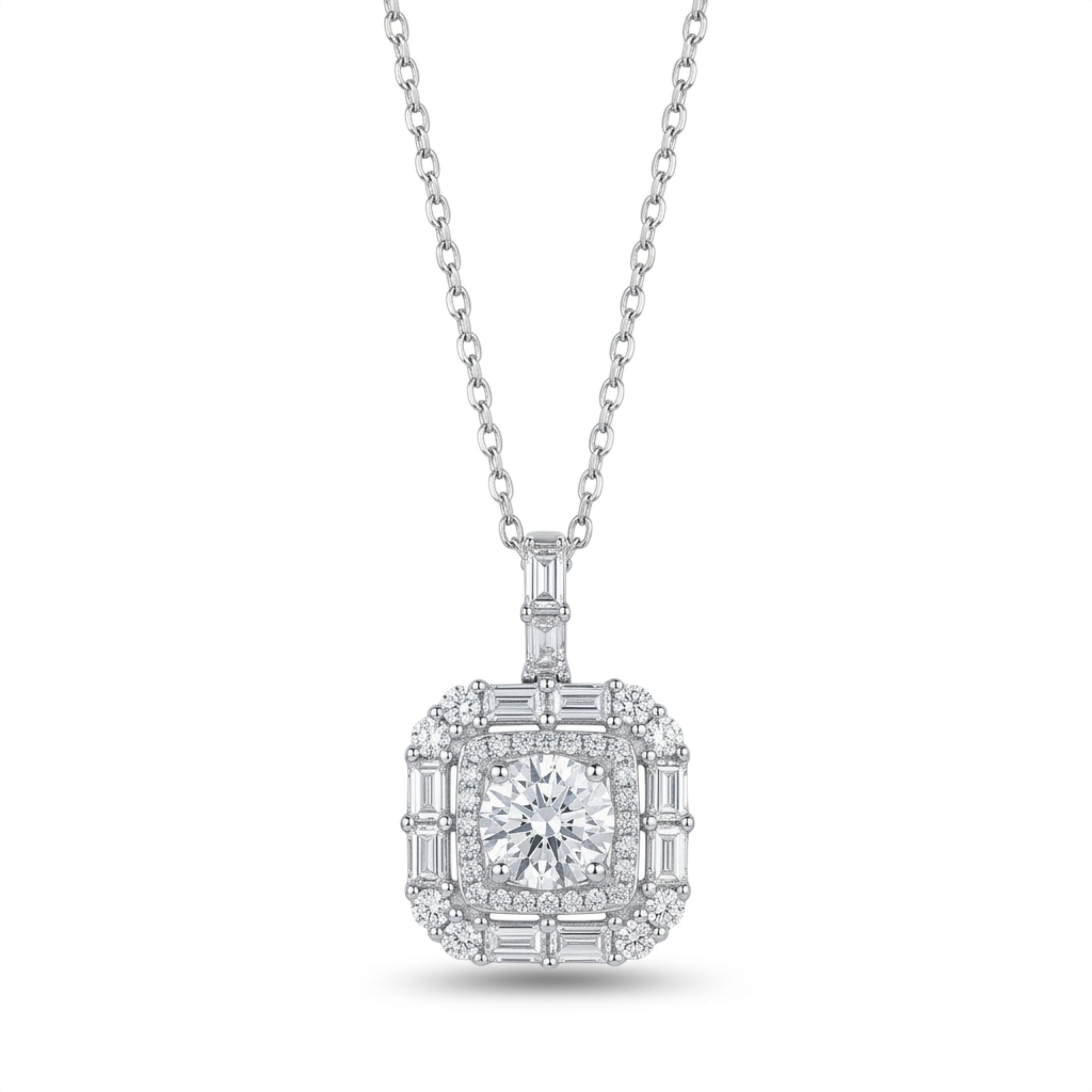 Square Symmetry Chain Pendant