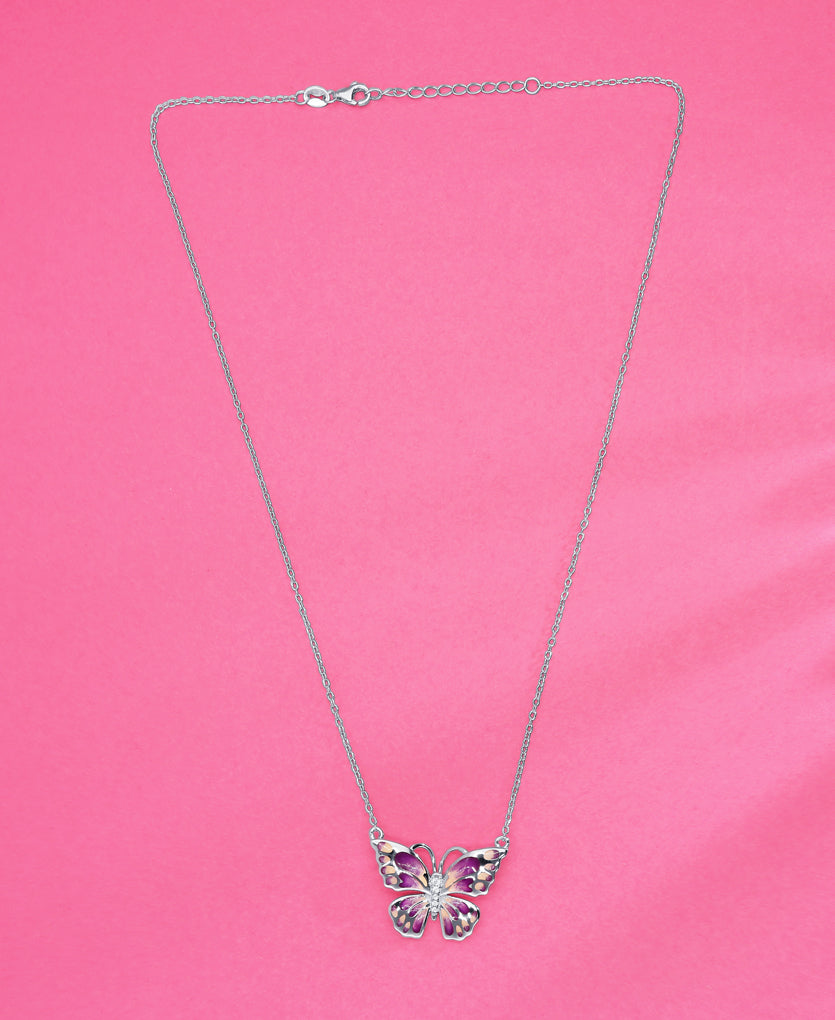 Delicate Flutter Chain Pendant