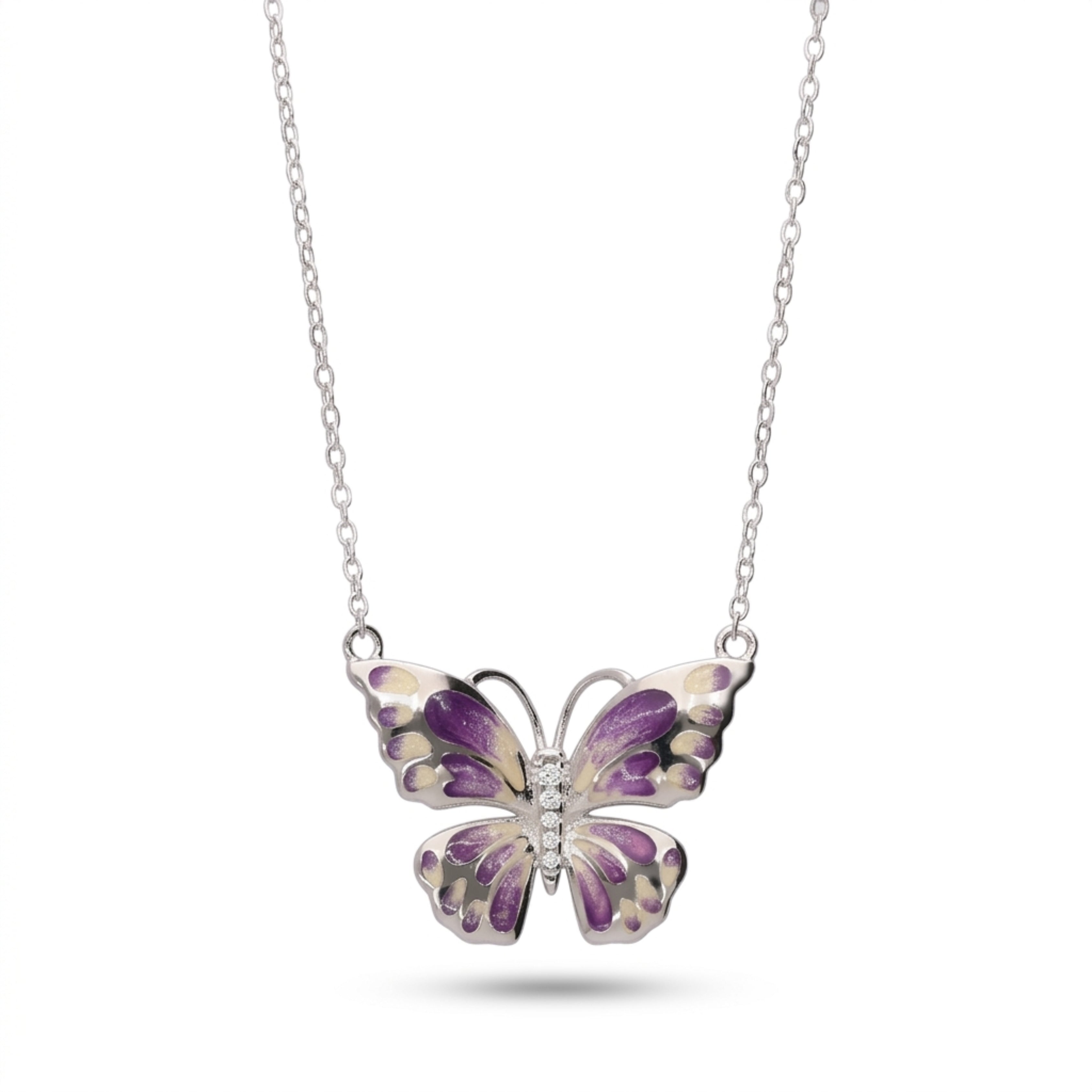 Delicate Flutter Chain Pendant