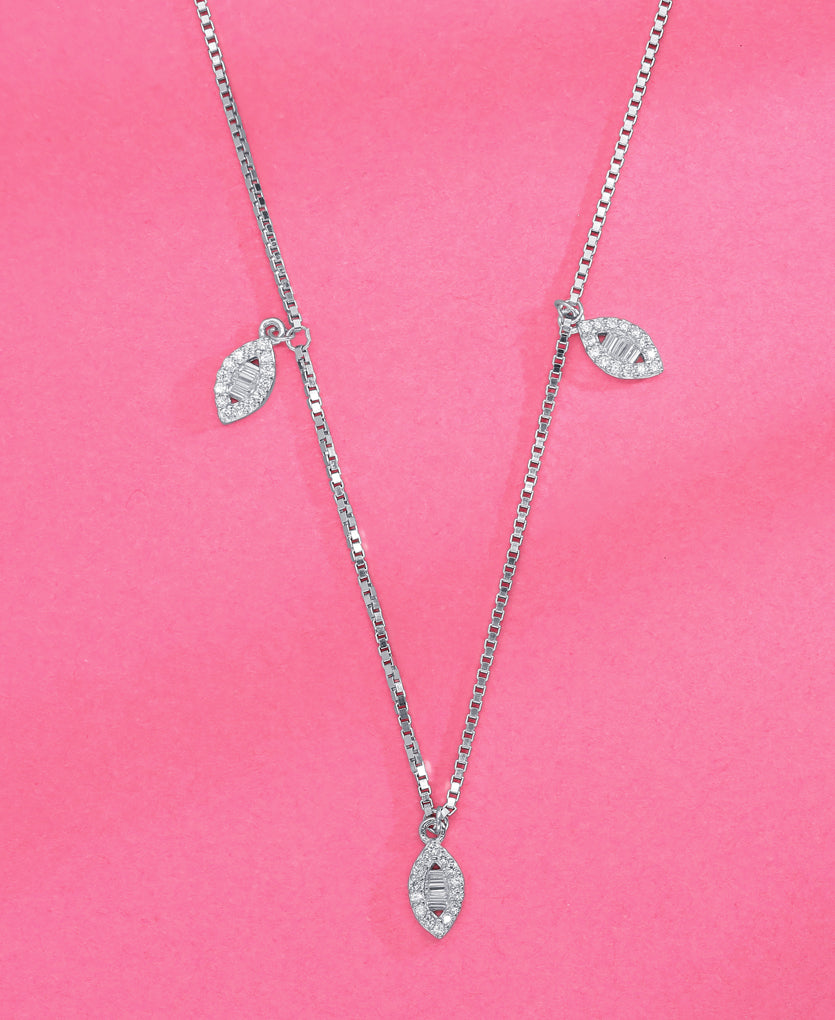 Leafy Luster Charm Necklace