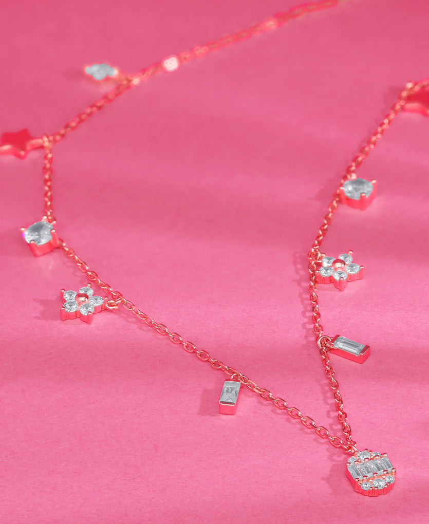 Stardust Serenity Charm Necklace