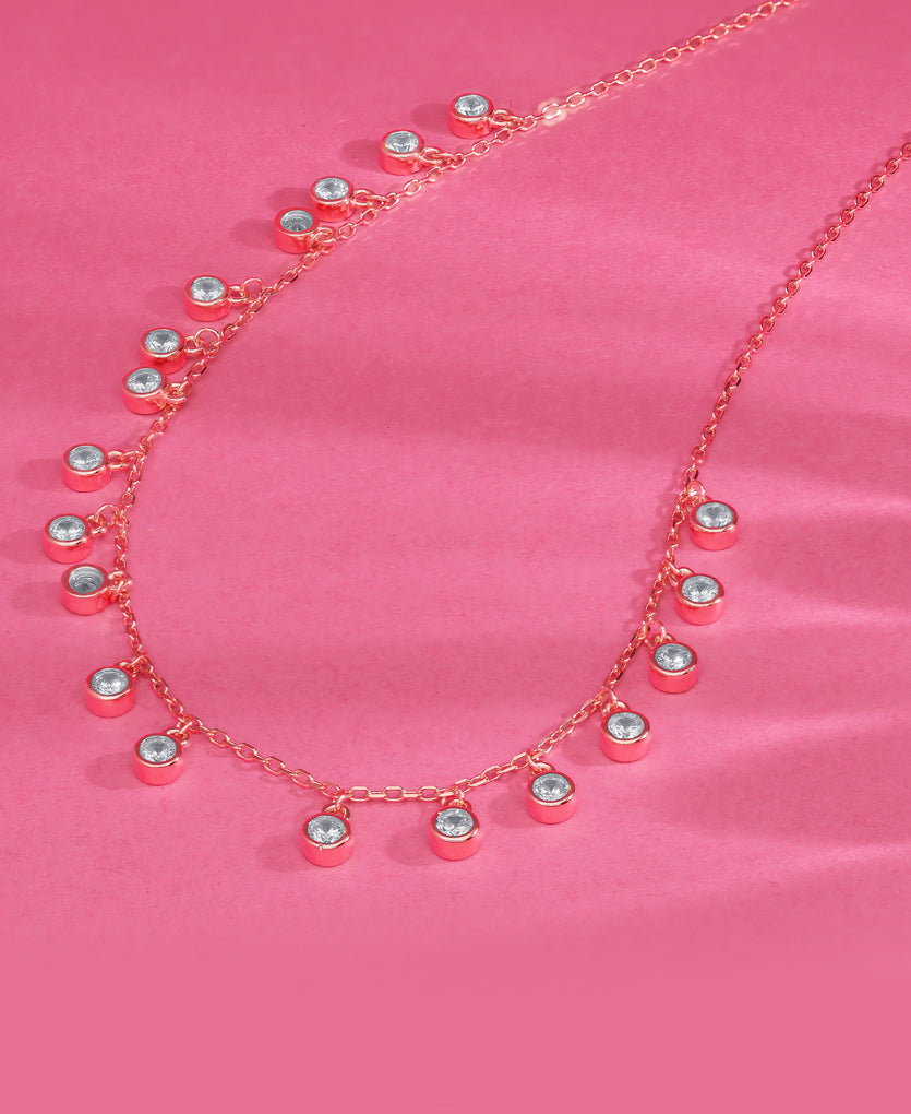 Stylish Token Charm Necklace