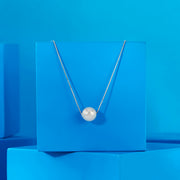 Pure Pearl Silver Modern Necklace