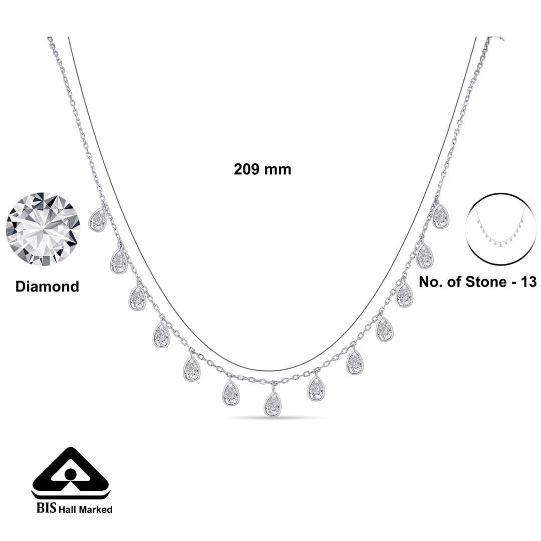 Crystal Muse Silver Modern Necklace