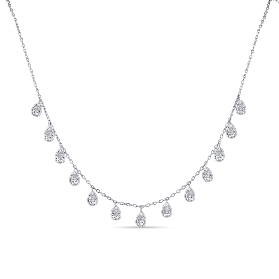 Crystal Muse Silver Modern Necklace