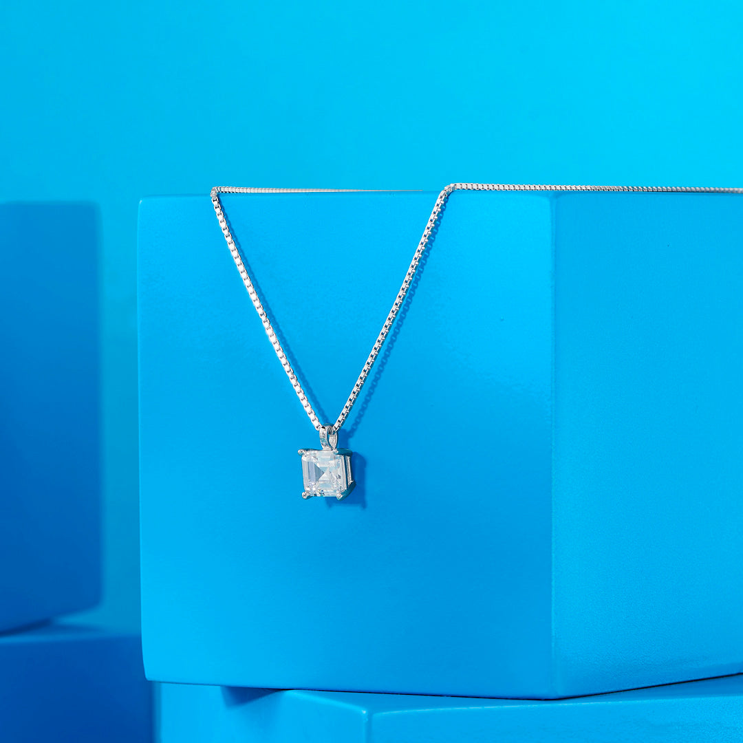 Pure Crystal Silver Modern Necklace