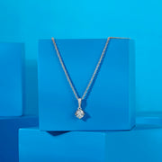 Starlit Aura Silver Modern Necklace