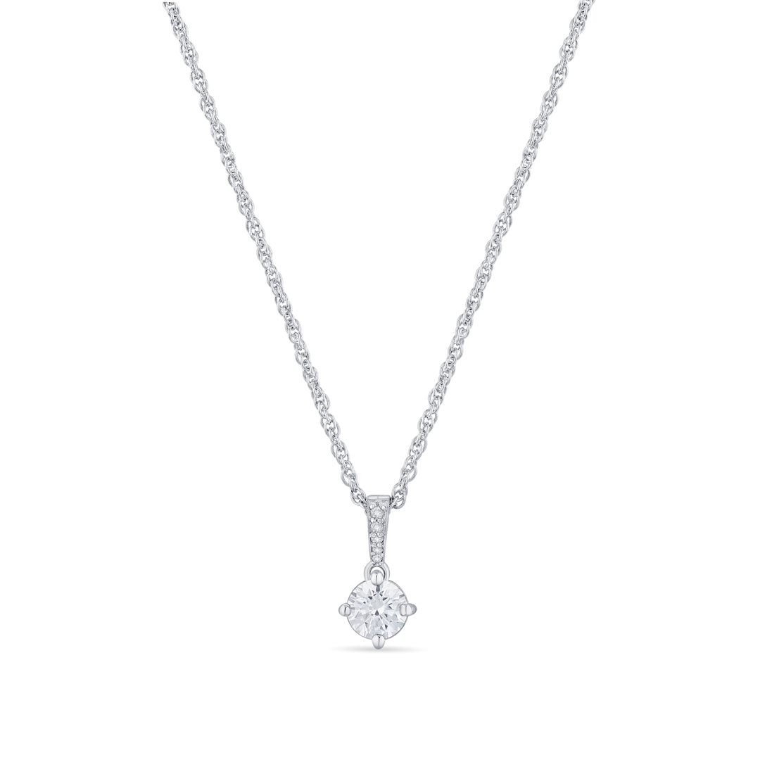 Starlit Aura Silver Modern Necklace