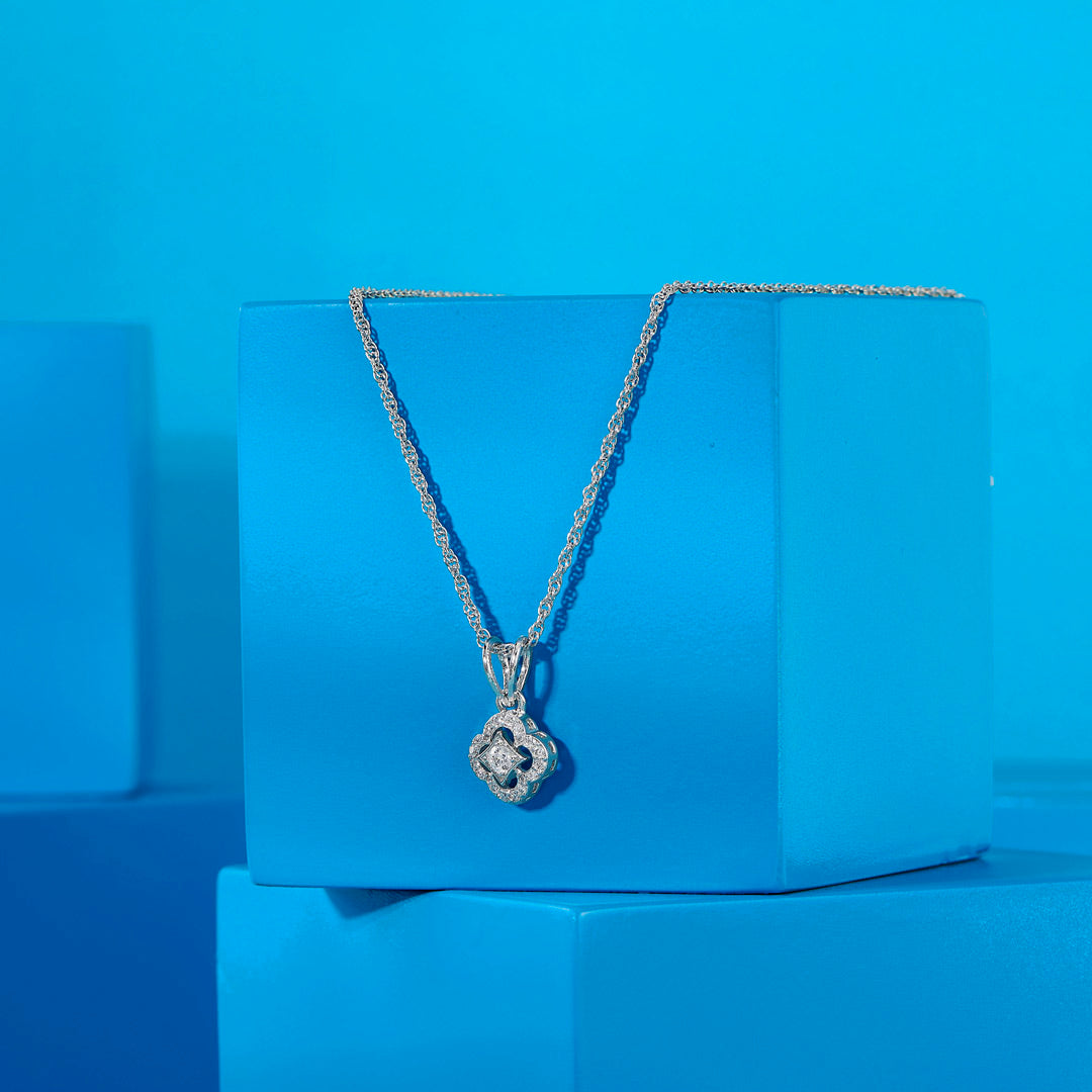 Nova Elegance Silver Modern Necklace