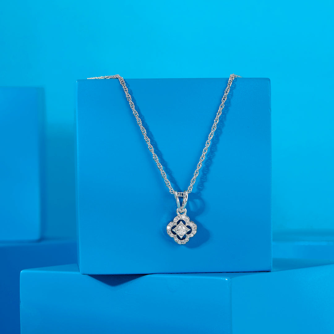 Nova Elegance Silver Modern Necklace