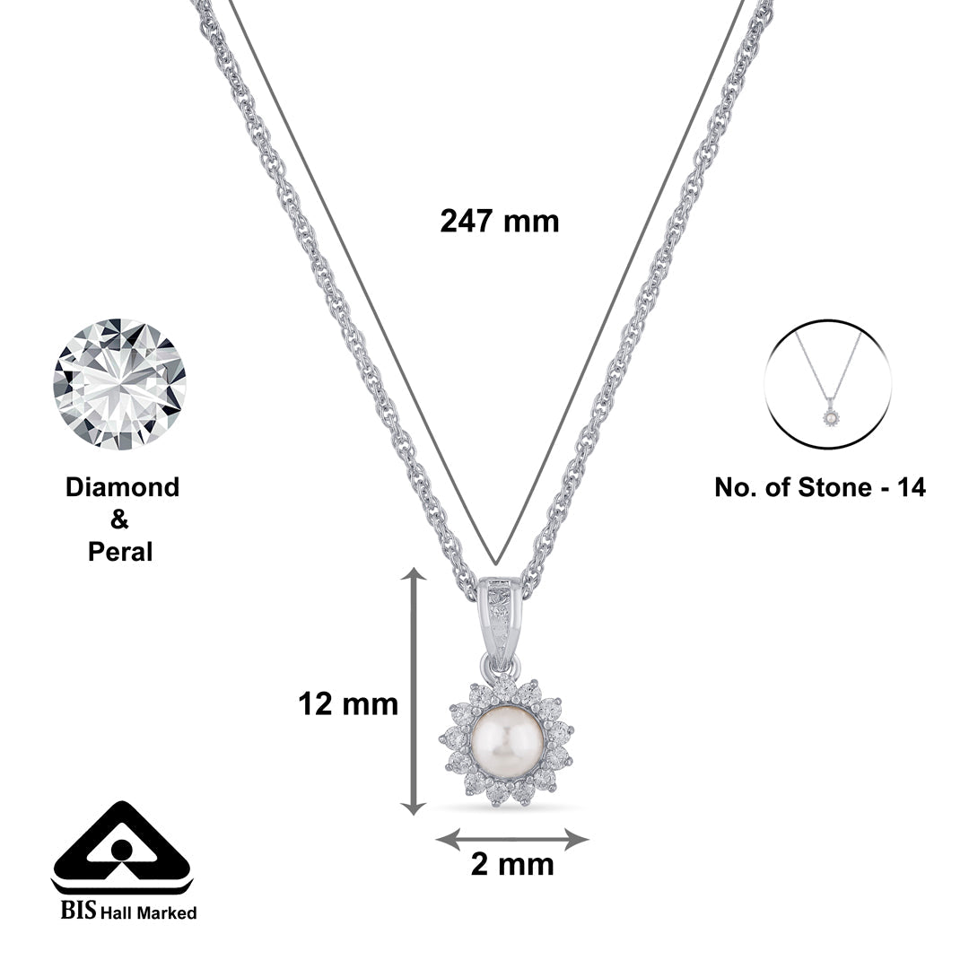 Pearl Light Silver Modern Necklace