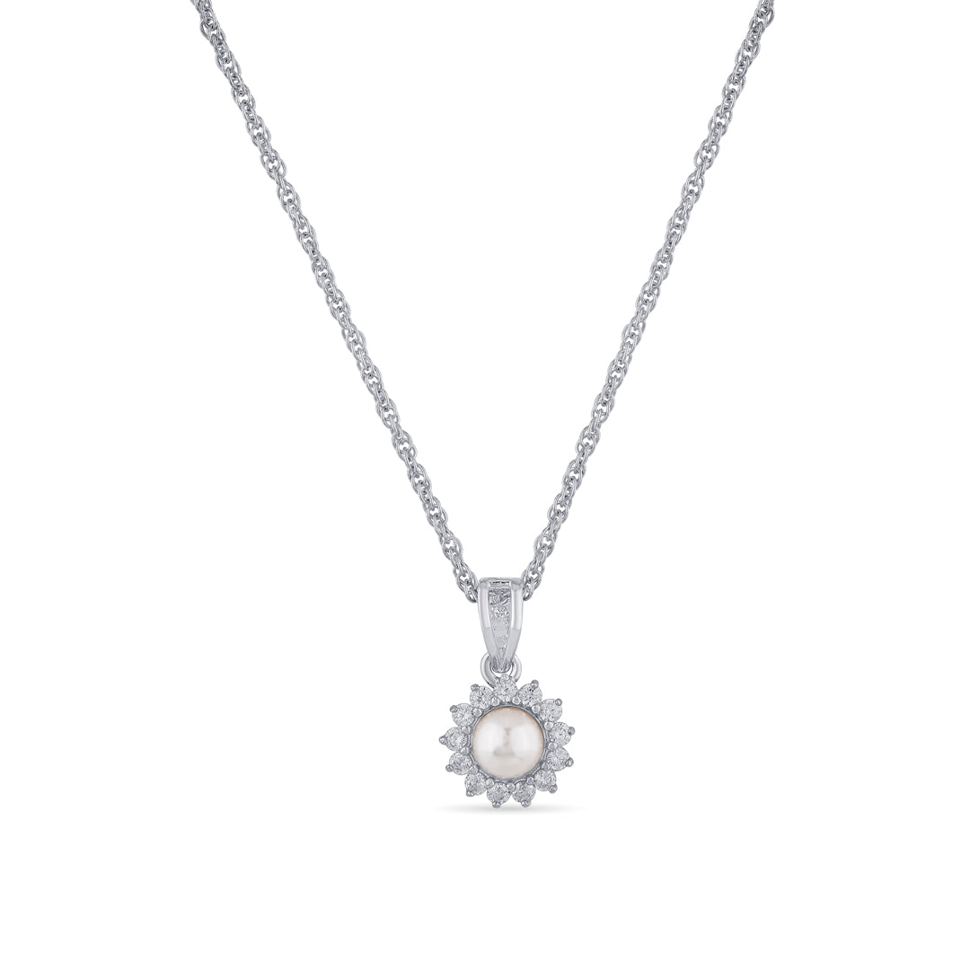 Pearl Light Silver Modern Necklace