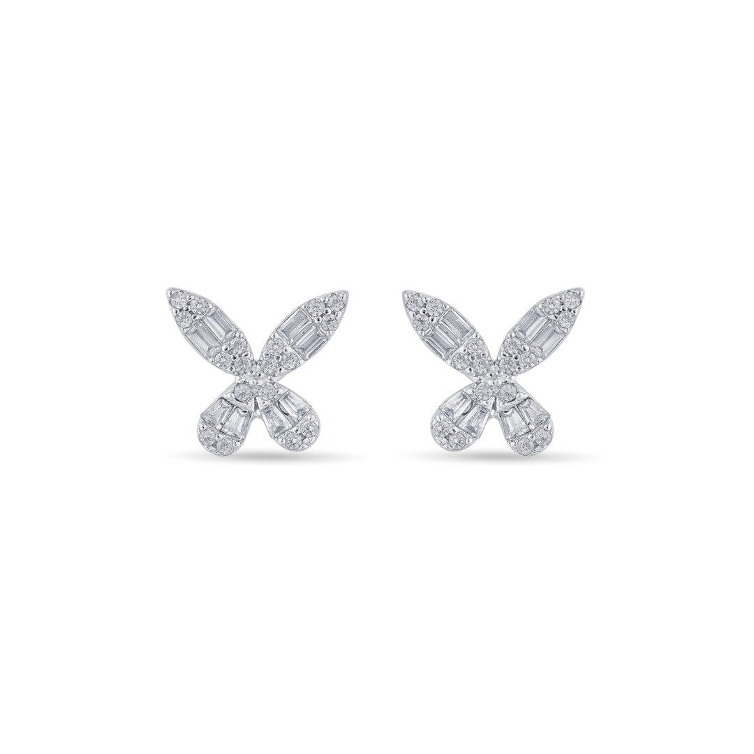 Crystal Spark Silver Necklace Set
