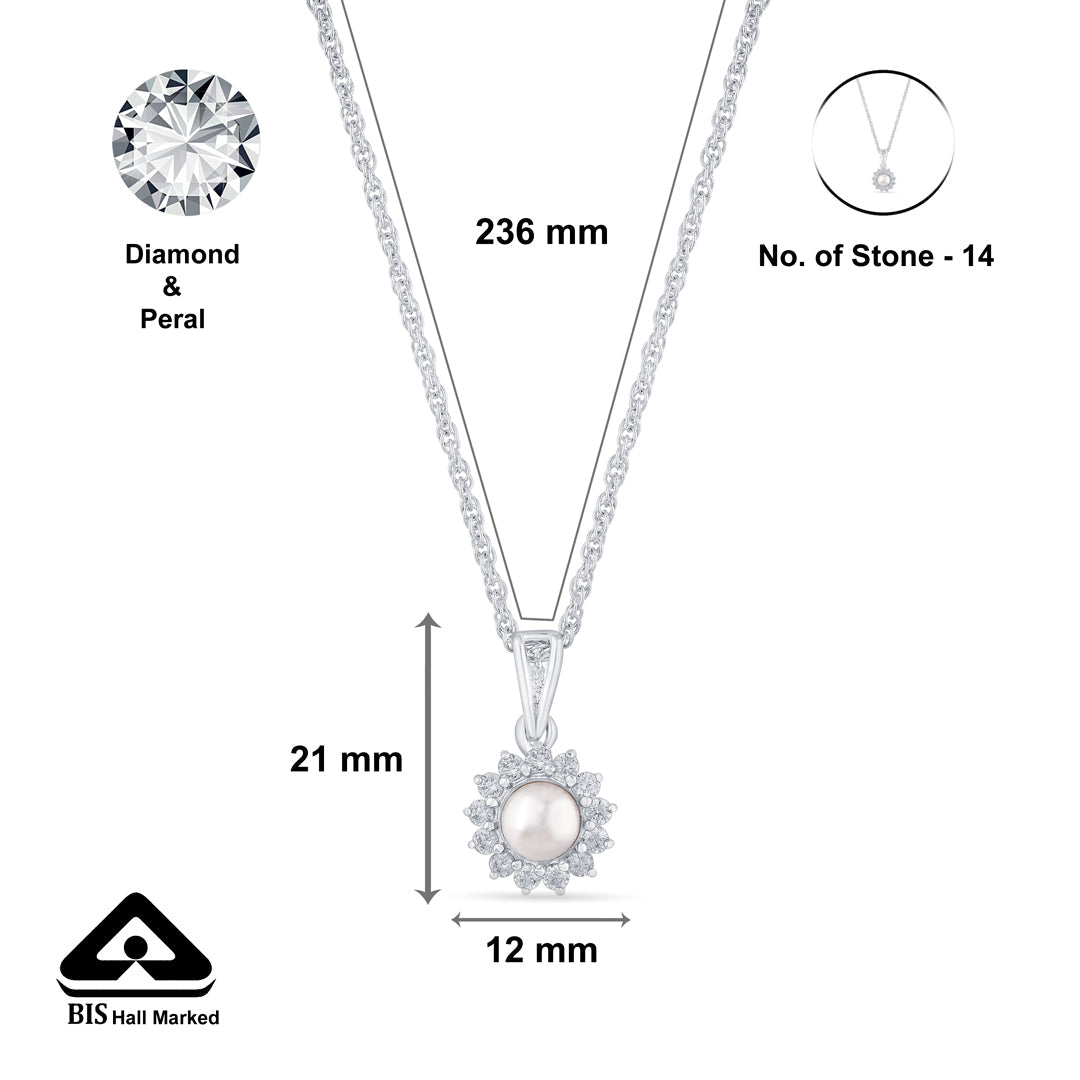 Pearl Star Silver Modern Necklace
