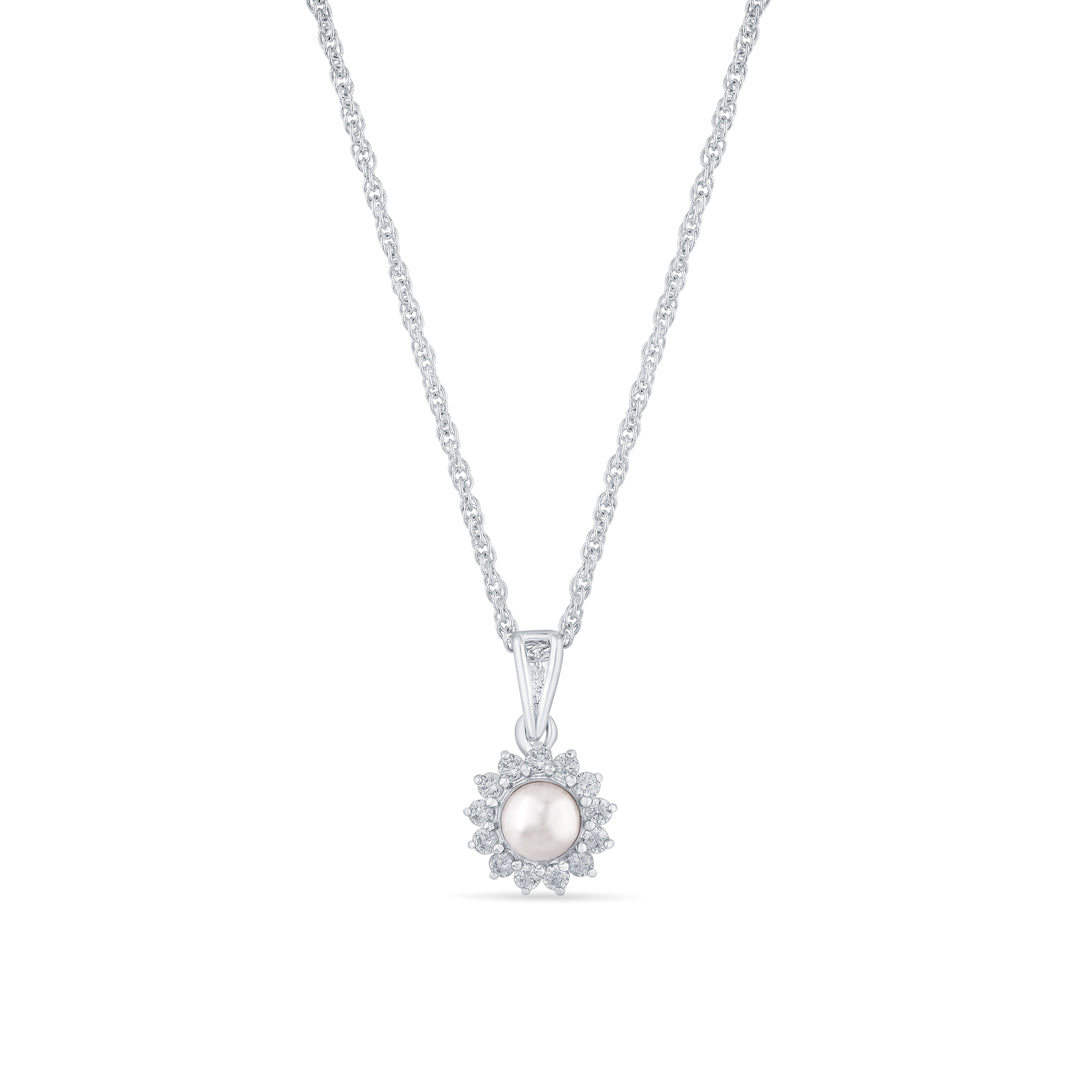 Pearl Star Silver Modern Necklace