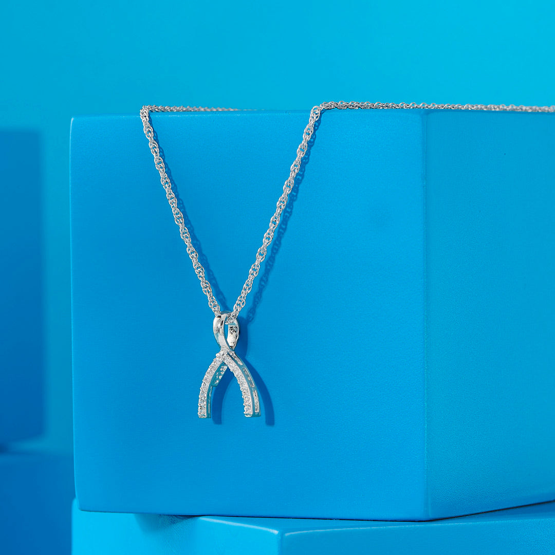 Radiant Veil Silver Modern Necklace