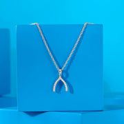 Radiant Veil Silver Modern Necklace