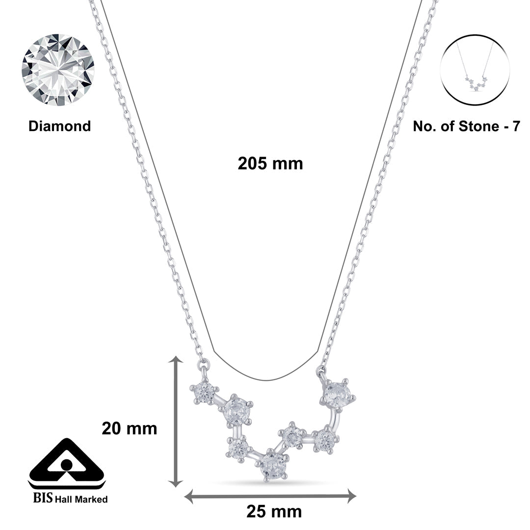 Luxe Cascade Silver Modern Necklace