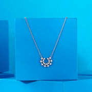 Frost Aura Silver Modern Necklace
