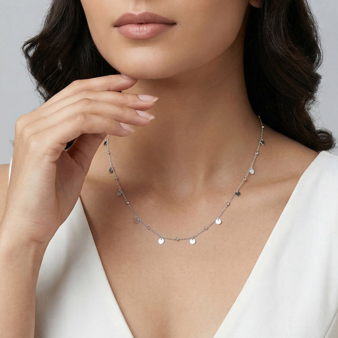 Pure Arc Silver Modern Necklace