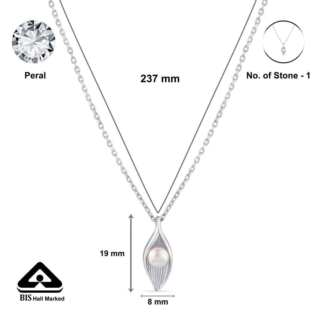 Pearl Form Silver Modern Necklace