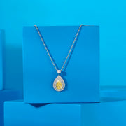 Yellow Sapphire Silver Modern Necklace