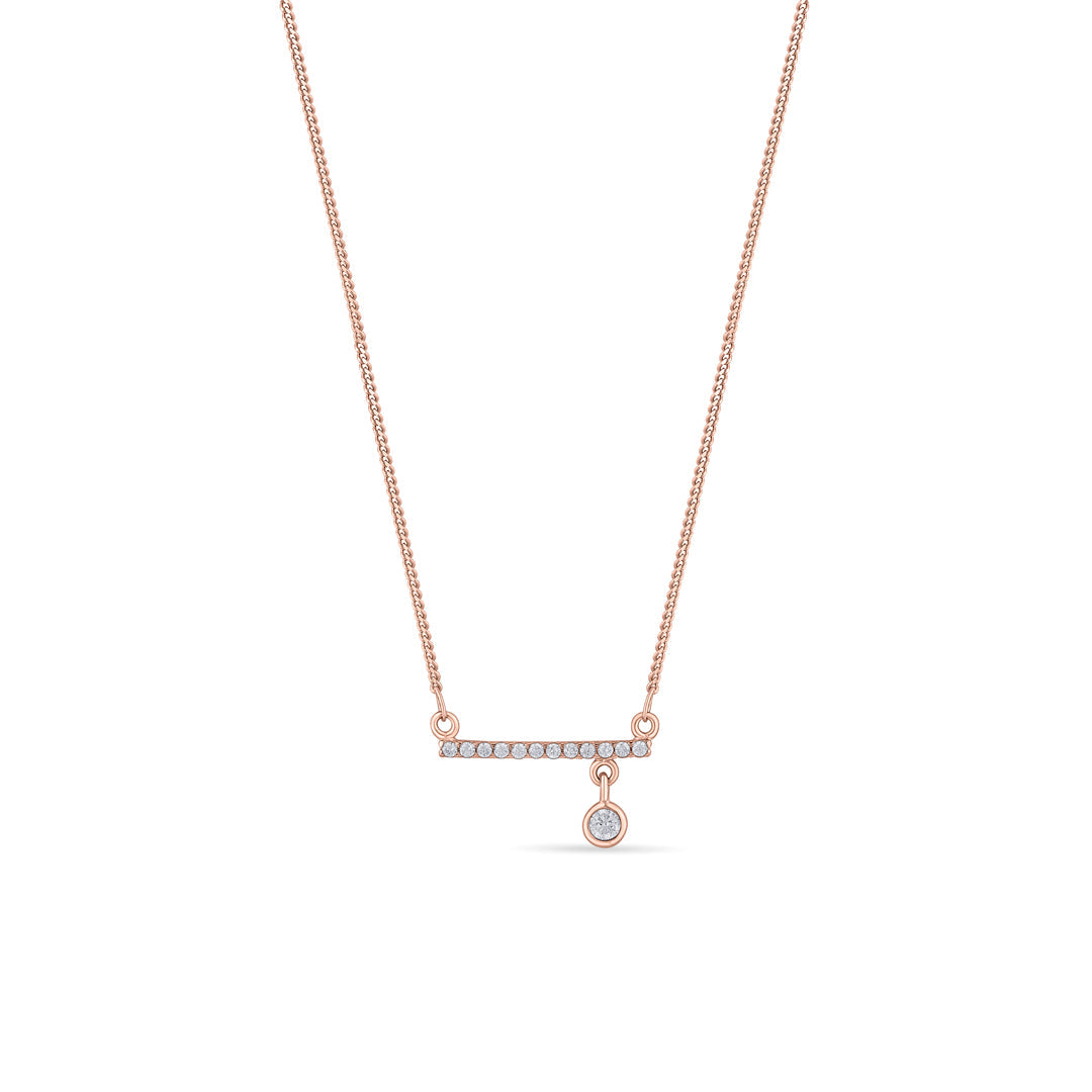 Roseate Form Silver Modern Necklace