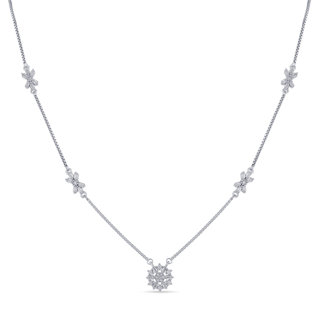 Frost Royale Silver Necklace Set