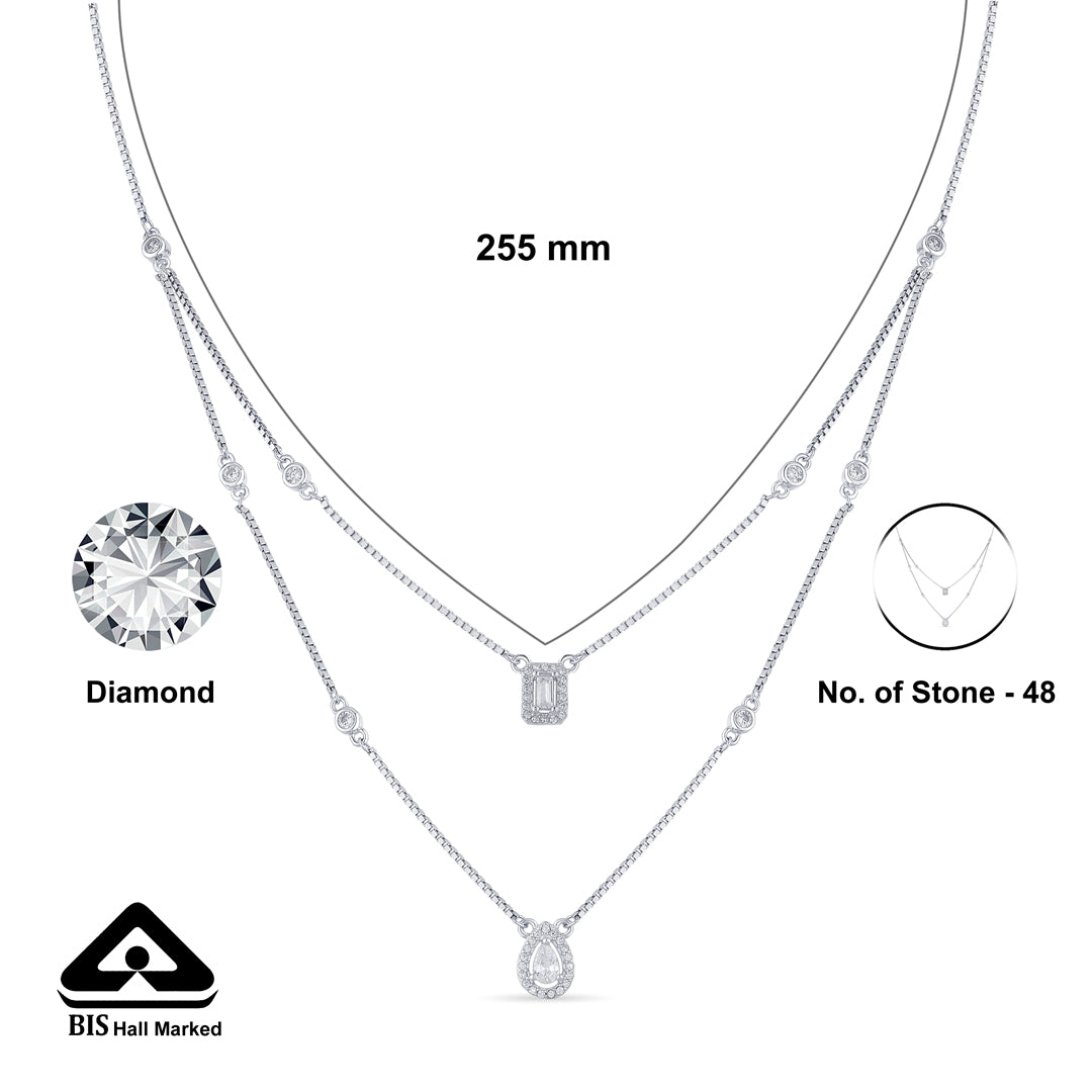 Dream Gleam Silver Necklace Set