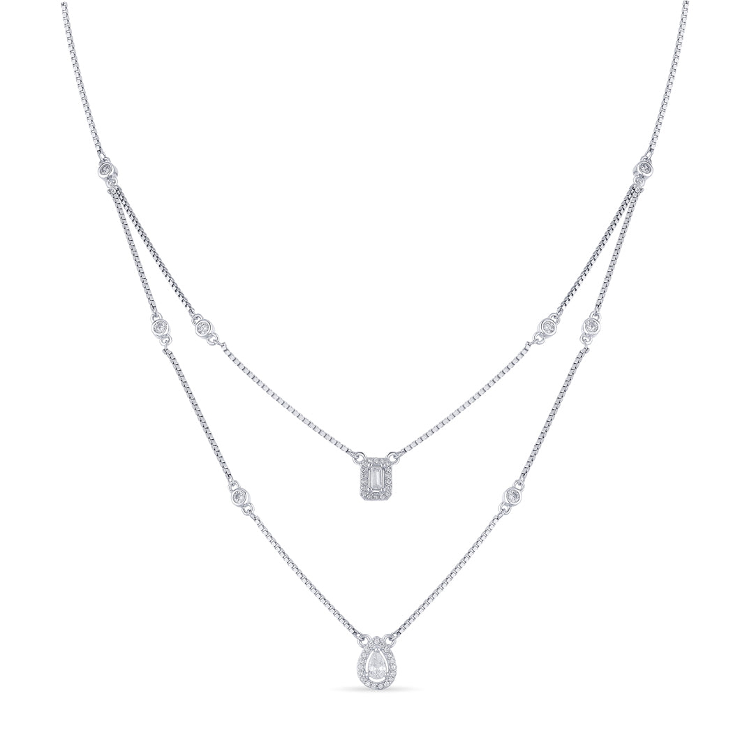 Dream Gleam Silver Necklace Set
