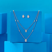 Dream Gleam Silver Necklace Set