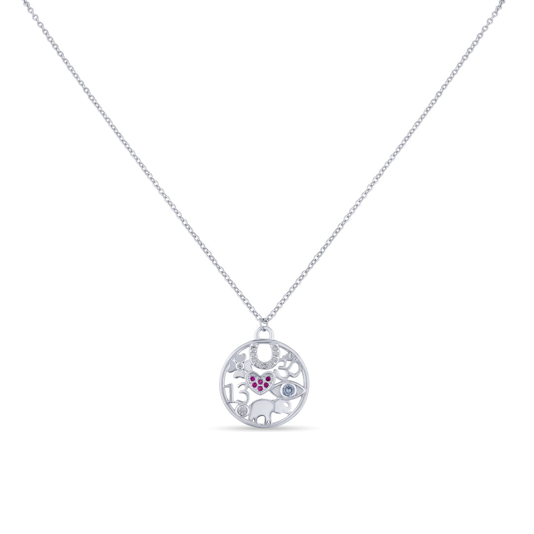 All Inclusive Silver Modern Necklace