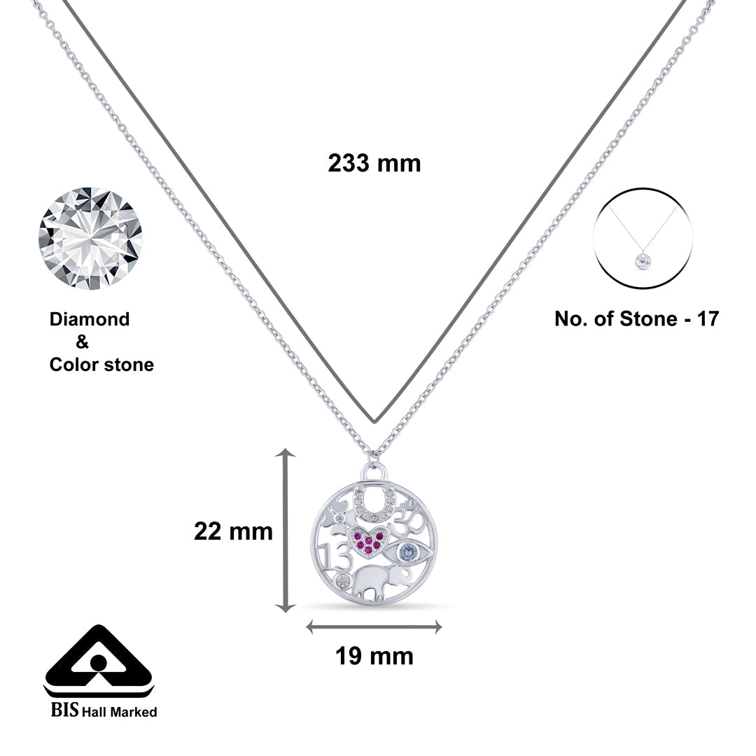 All Inclusive Silver Modern Necklace