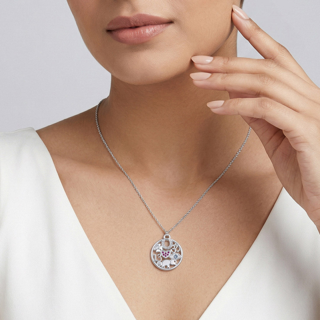 All Inclusive Silver Modern Necklace