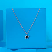 Roseate Star Silver Modern Necklace