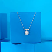 Crystal Crest Silver Modern Necklace