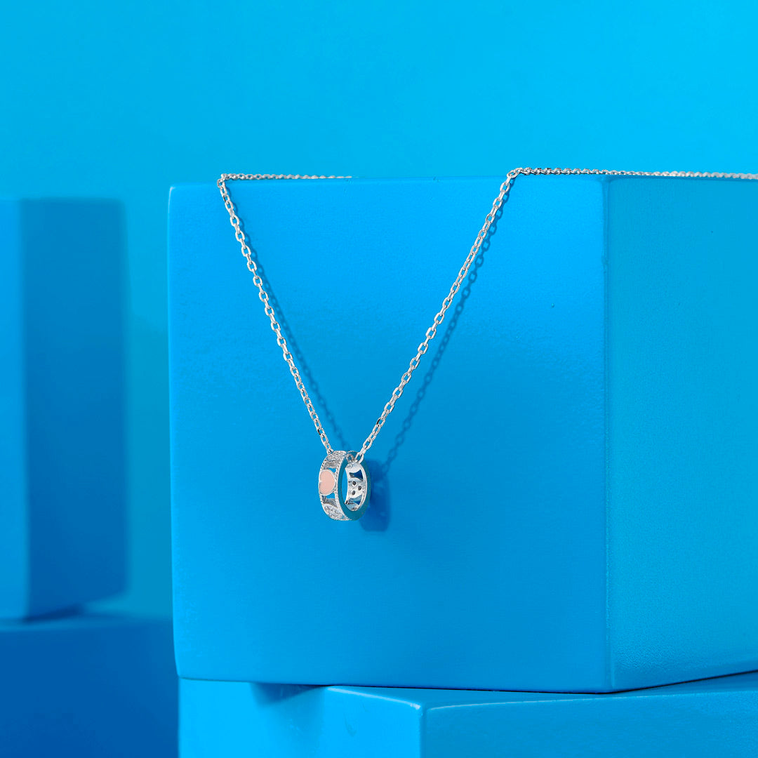 Heart Ring Silver Modern Necklace
