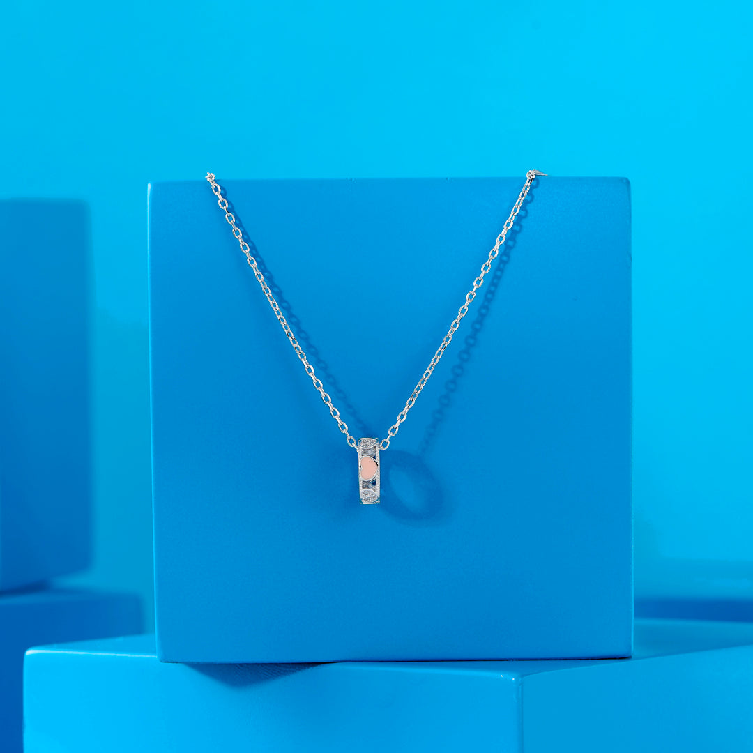 Heart Ring Silver Modern Necklace
