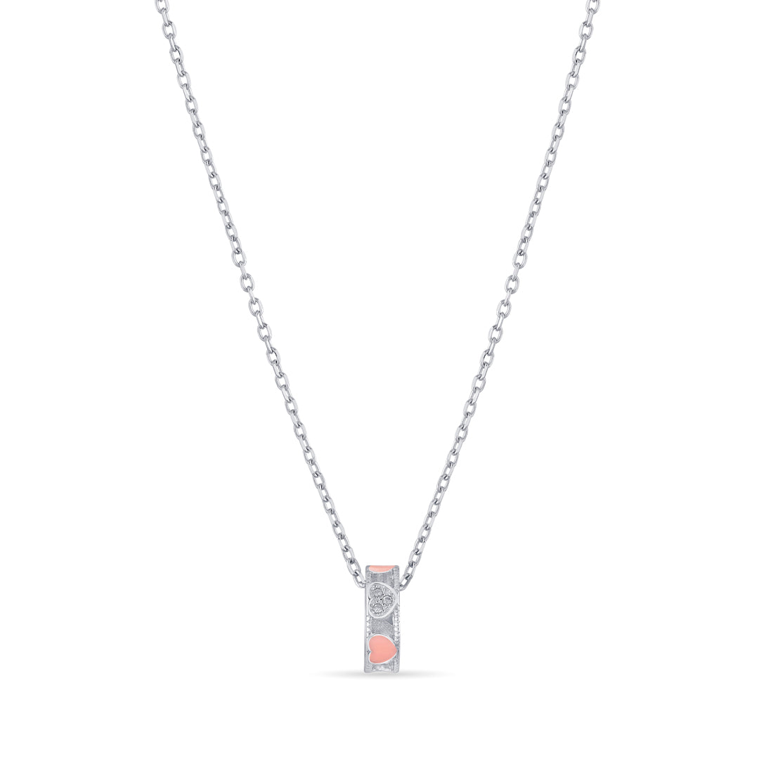 Heart Ring Silver Modern Necklace