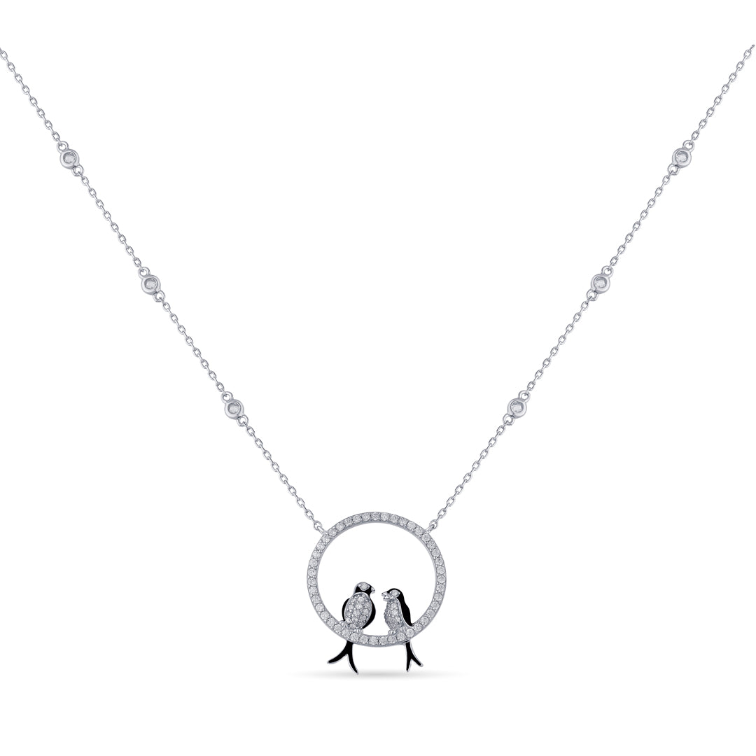 Little Sparrows Silver Modern Necklace