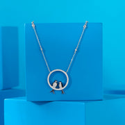 Little Sparrows Silver Modern Necklace