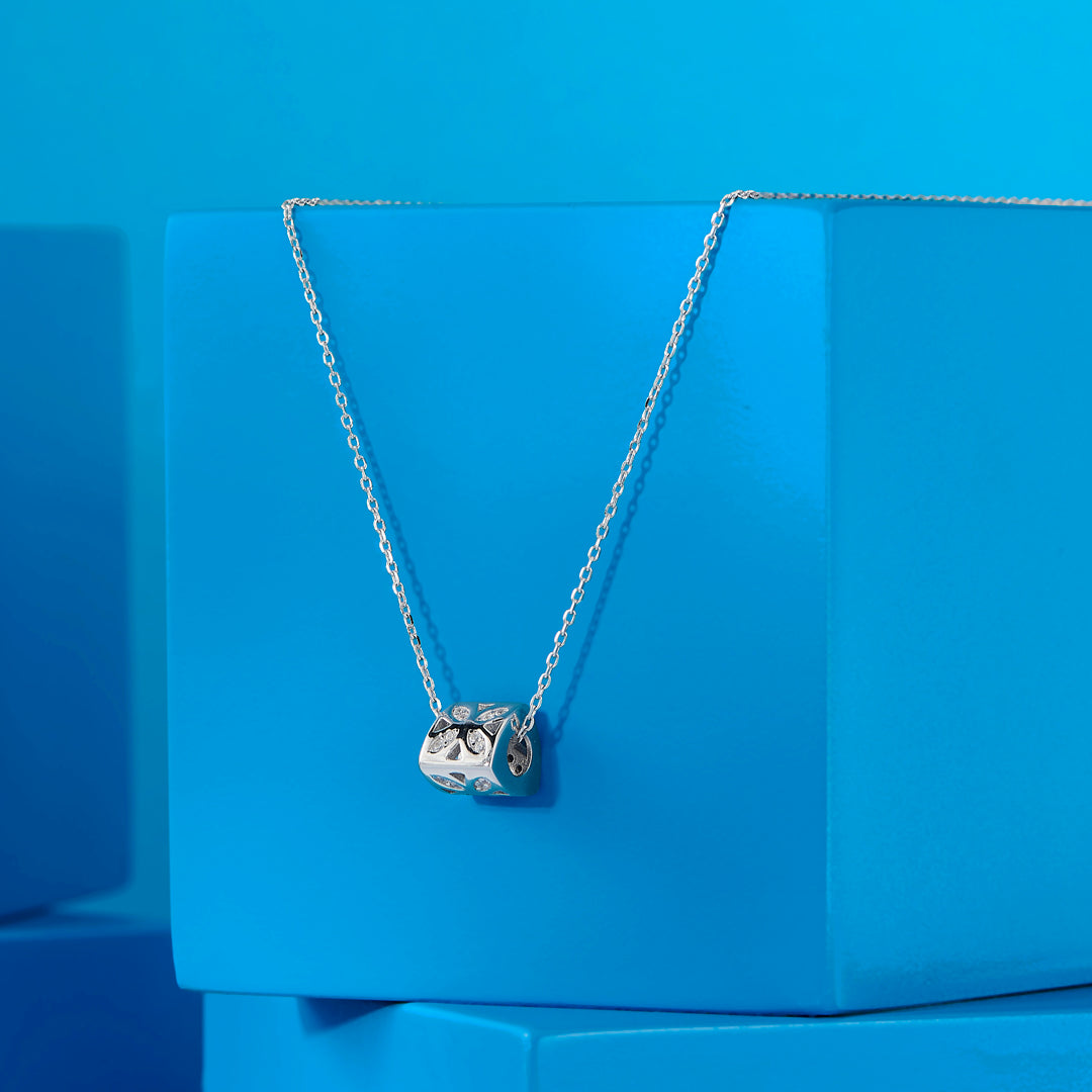 Urban Elegance Silver Modern Necklace