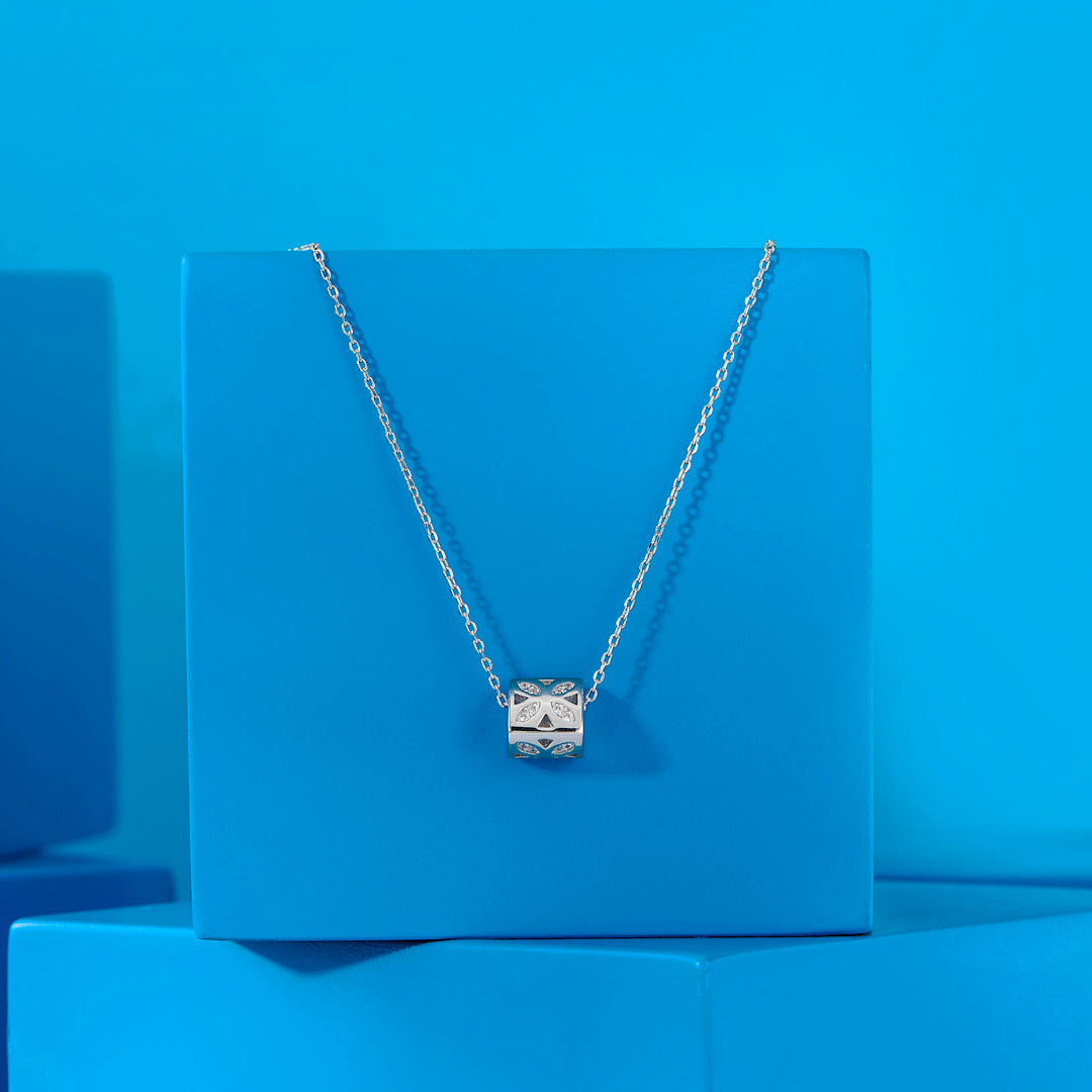 Urban Elegance Silver Modern Necklace