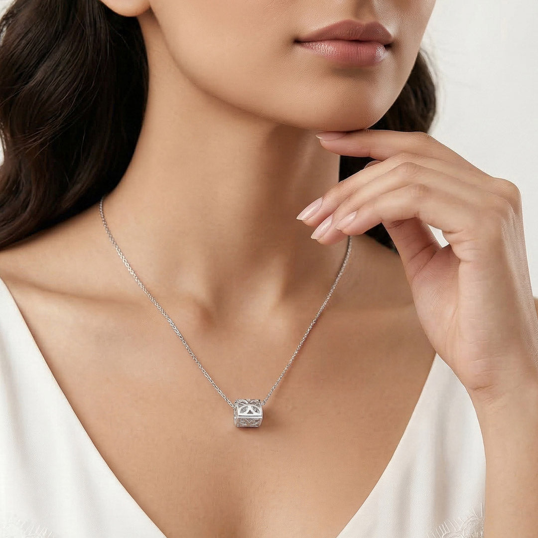 Urban Elegance Silver Modern Necklace