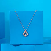 Roseate Gleam Silver Modern Necklace
