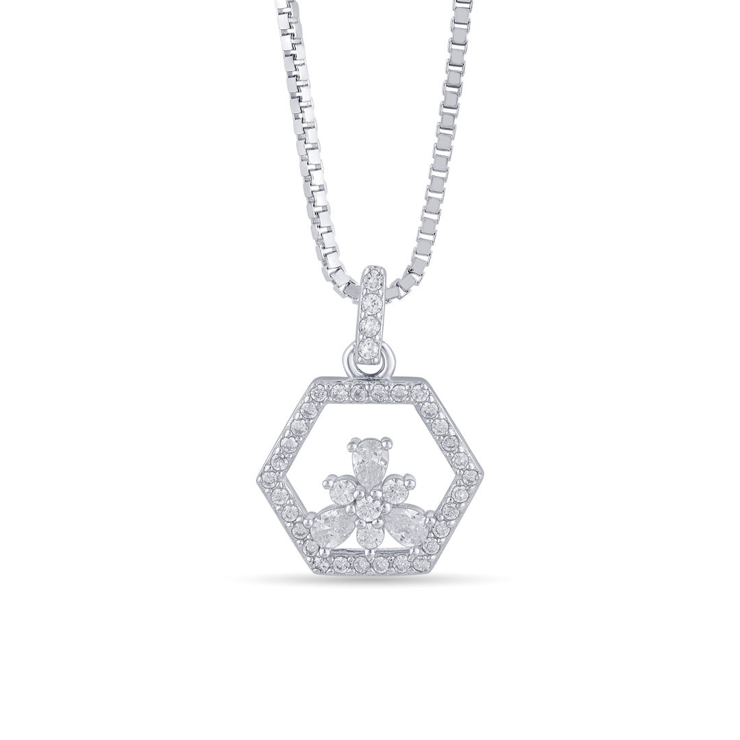 Hexa Charm Silver Pendant