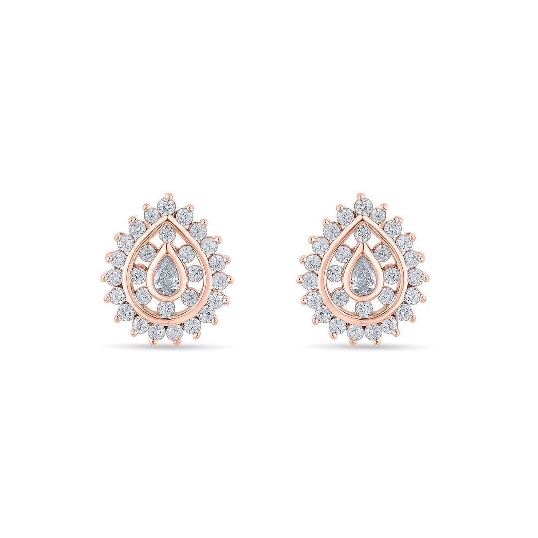 Roseate Drop Silver Pendant