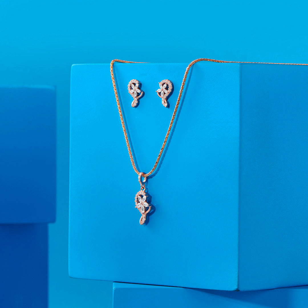 Roseate Twirl Silver Pendant